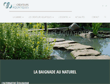 Tablet Screenshot of lescreateursaquatiques.com